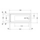 Duravit Whirlwanne Starck 170x75cm, Combi P, EB-Version, 1 RS, we.