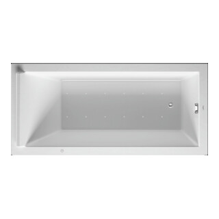 Duravit Whirlwanne Starck 170x80cm, Air-Sys, EB-Version, 1 RS, we.
