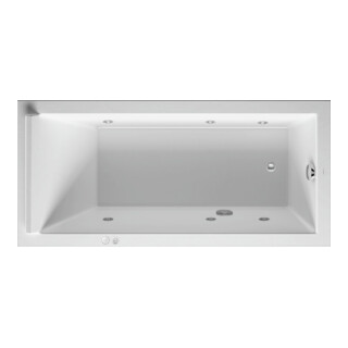 Duravit Whirlwanne Starck 170x80cm, Jet-Sys, EB-Version, 1 RS, we.