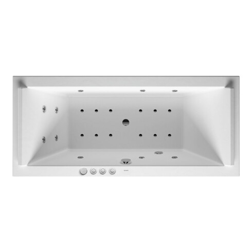 Duravit Whirlwanne Starck 180x80cm, Combi P, EB-Version, 2 RS, we.