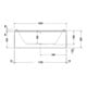 Duravit Whirlwanne Starck 180x90cm, Combi E, EB-Version, 2 RS, we.
