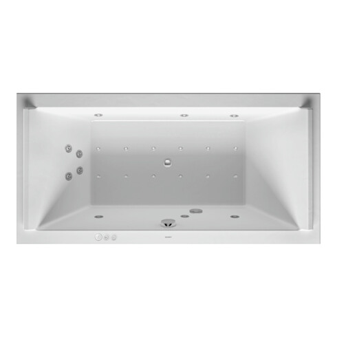Duravit Whirlwanne Starck 180x90cm, Combi P, EB-Version, 2 RS, we.