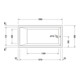 Duravit Whirlwanne Starck 180x90cm, EB-Vers, 1 RS, w, Combi-Sys E-2