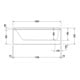 Duravit Whirlwanne Starck 180x90cm, EB-Vers, 1 RS, w, Combi-Sys P-4