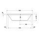 Duravit Whirlwanne Starck 180x90cm, EB-Vers, 2 RS, w, Combi-Sys P-5