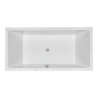 Duravit Whirlwanne Starck 180x90cm, EB-Version, 2 RS, we., Air-Sys