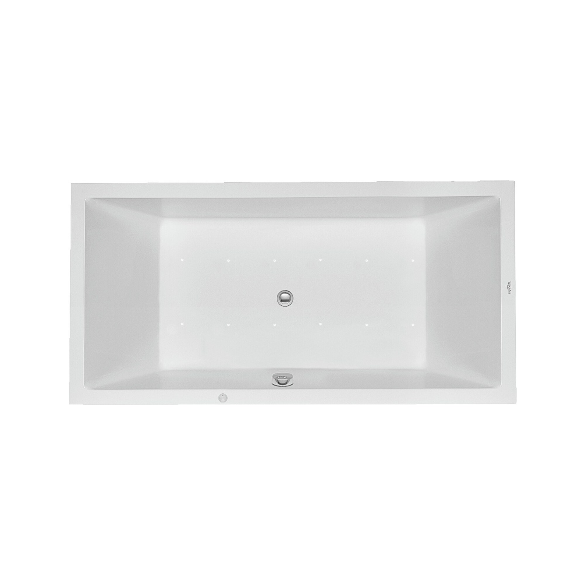 Duravit Whirlwanne Starck 180x90cm, EB-Version, 2 RS, we., Air-Sys
