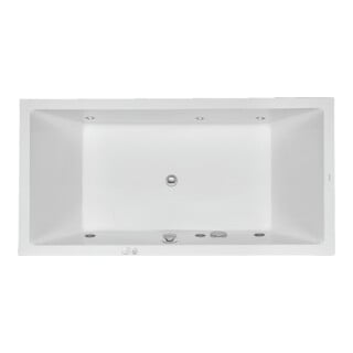 Duravit Whirlwanne Starck 180x90cm, EB-Version, 2 RS, we., Jet-Sys