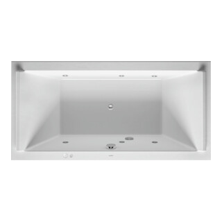 Duravit Whirlwanne Starck 180x90cm, Jet-Sys, EB-Version, 2 RS, we.