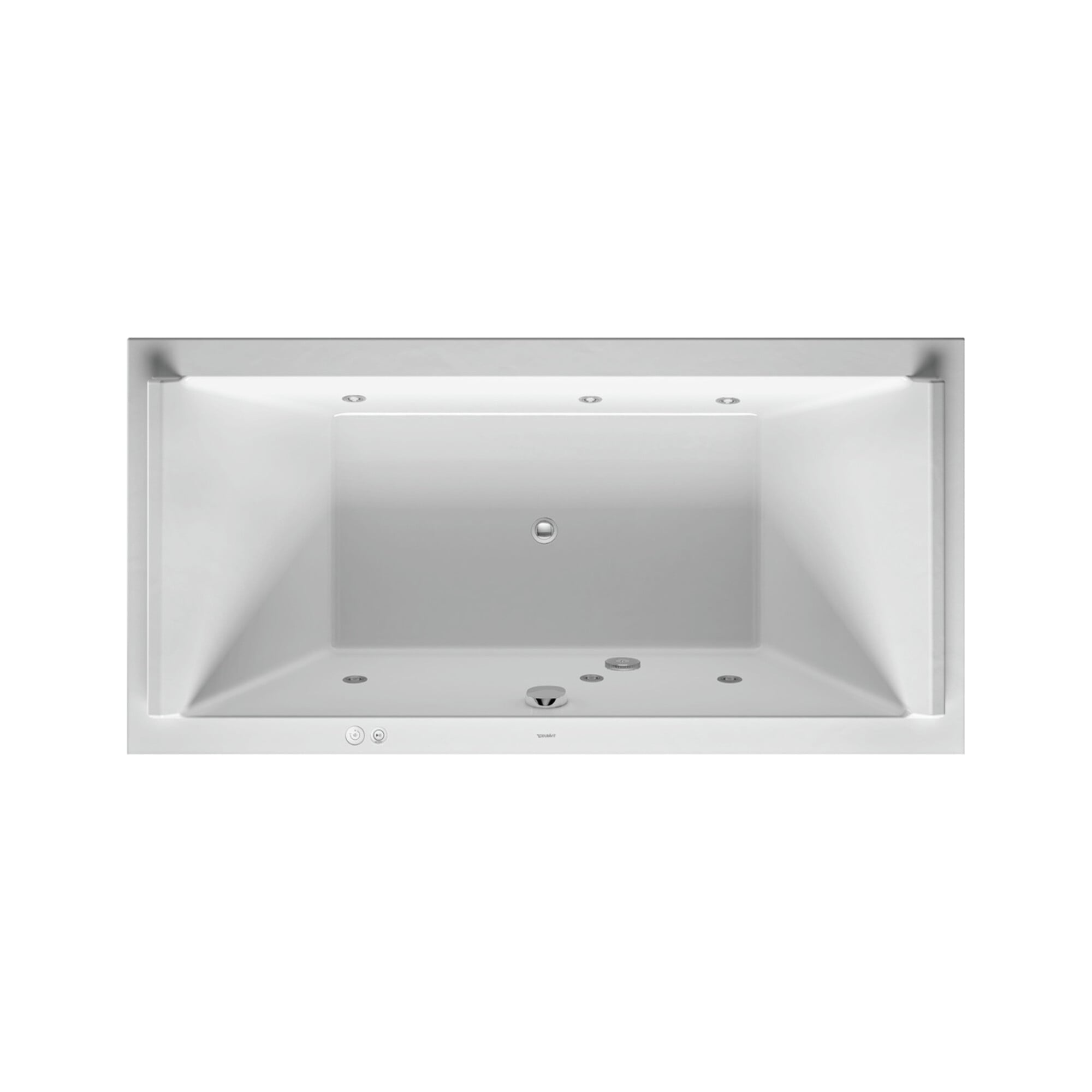 Duravit Whirlwanne Starck 180x90cm, Jet-Sys, EB-Version, 2 RS, we.