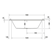 Duravit Whirlwanne Starck 190x90cm, Combi E, EB-Version, 2 RS, we.-2