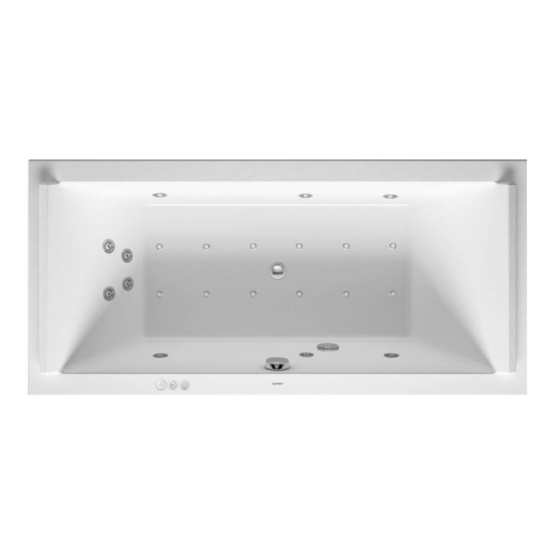 Duravit Whirlwanne Starck 190x90cm, Combi P, EB-Version, 2 RS, we.
