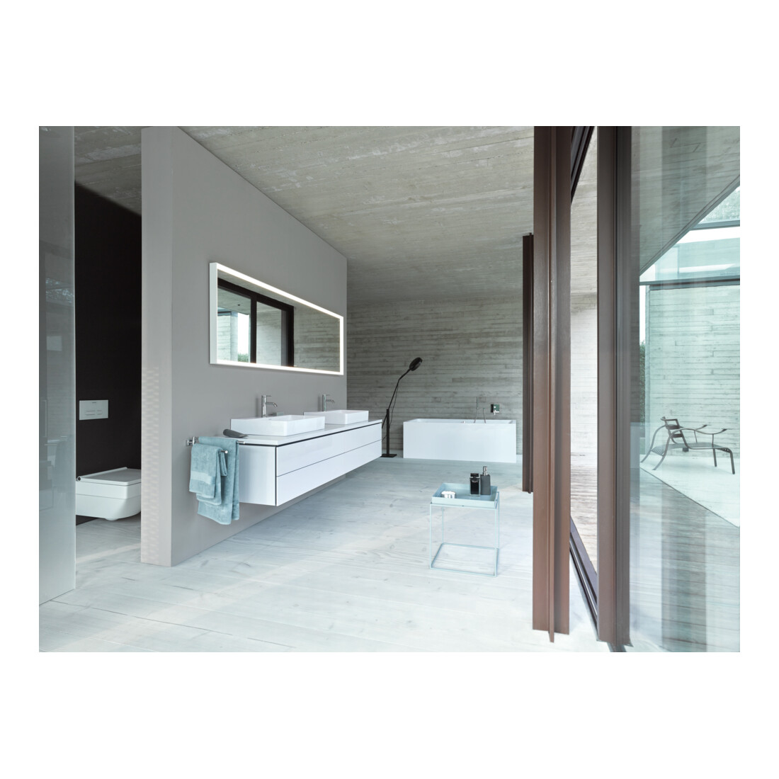 Duravit Whirlwanne Starck 200x100cm, Air-Sys, EB-Vers, 2 RS, we.