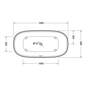Duravit Whirlwanne Zencha 180x90cm, 2 RS, freistehend, weiß-2