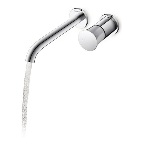 Duravit White Tulip Set de montage mitigeur lavabo encastré, projection 225 mm, chrome
