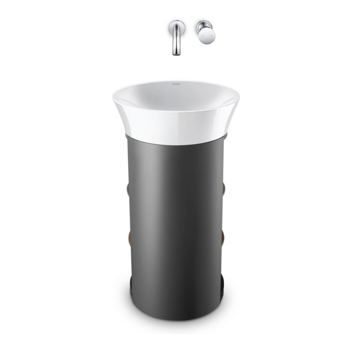 Duravit White Tulip Set de montage mitigeur lavabo encastré, projection 225 mm, chrome