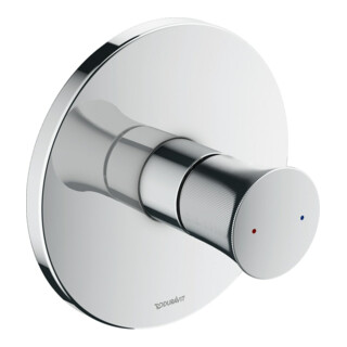 Duravit White Tulip Set de montage prêt mitigeur douche encastré, chrome