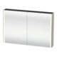 Duravit XSquare Armoire miroir universelle 120x80x15,5 cm, taupe, 2 portes, LED-1