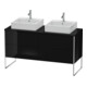 Duravit XSquare Meuble sous lavabo 140x54,8x77,8 cm, 4 tiroirs, debout, blanc brillant-1