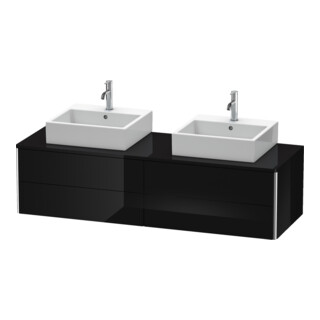 Duravit XSquare Meuble sous lavabo 160x54,8x40 cm, 4 tiroirs, blanc brillant, suspendu