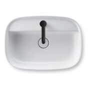 Duravit Zencha lavabo à poser 55x39 cm, avec trop-plein, blanc mat s-matt