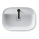 Duravit Zencha lavabo à poser 55x39 cm, avec trop-plein, fermé, blanc-4