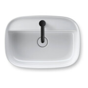 Duravit Zencha lavabo à poser 55x39 cm, avec trop-plein, fermé, blanc-4