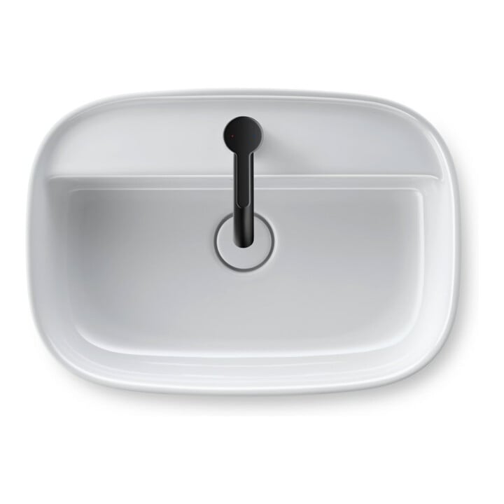 Duravit Zencha lavabo à poser 55x39 cm, avec trop-plein, fermé, blanc