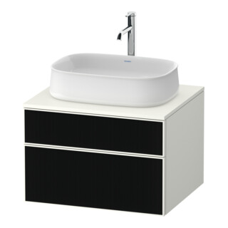 Duravit Zencha Meuble sous lavabo 65x55 cm, 1 tiroir, blanc brillant, système d'ouverture k