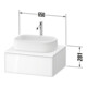 Duravit Zencha meuble sous-lavabo 65x55 cm, 1 tiroir, E blanc/gris m, k EinrSy