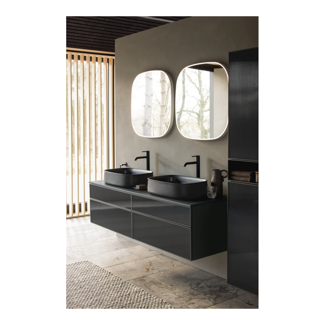 Duravit Zencha miroir lumineux 70x70x5cm, 29 W, LED, blanc, Hz.