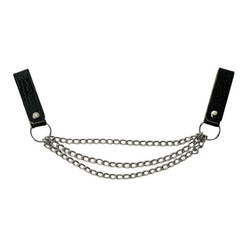 DUX Chaîne à marteau avec boucle en cuir triple