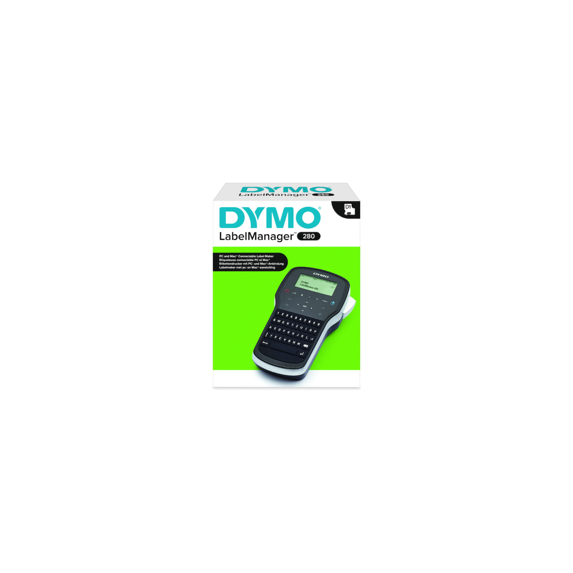 Dymo Beschriftungsgerät LM 280 m. 1 Schriftband B.12mm schwarz auf weiß ; NWL