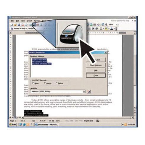 Dymo Etichetta indirizzo S0722410 36x89mm, trasparente 260 pz./Rl.