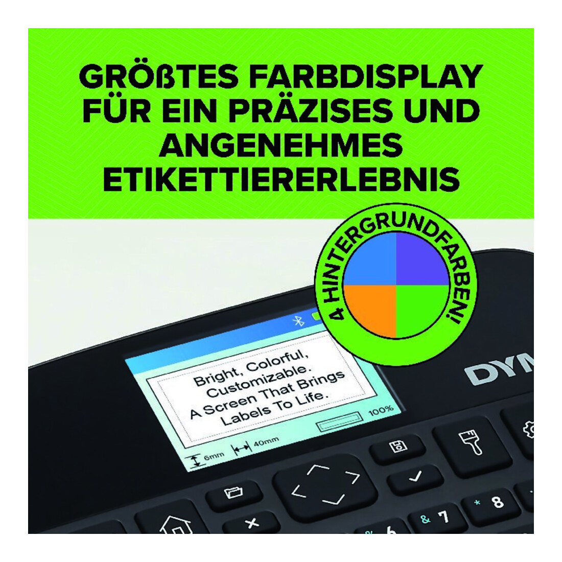 DYMO LabelManager Exectiv 640 CB rubans D1 jusqu’à 24 mm avec batterie Li-Ion, Bluetooth