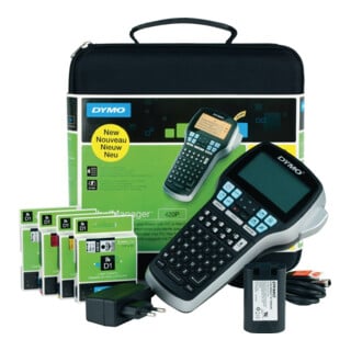 Dymo LM 420P labelmaker in koffer met 4 linten