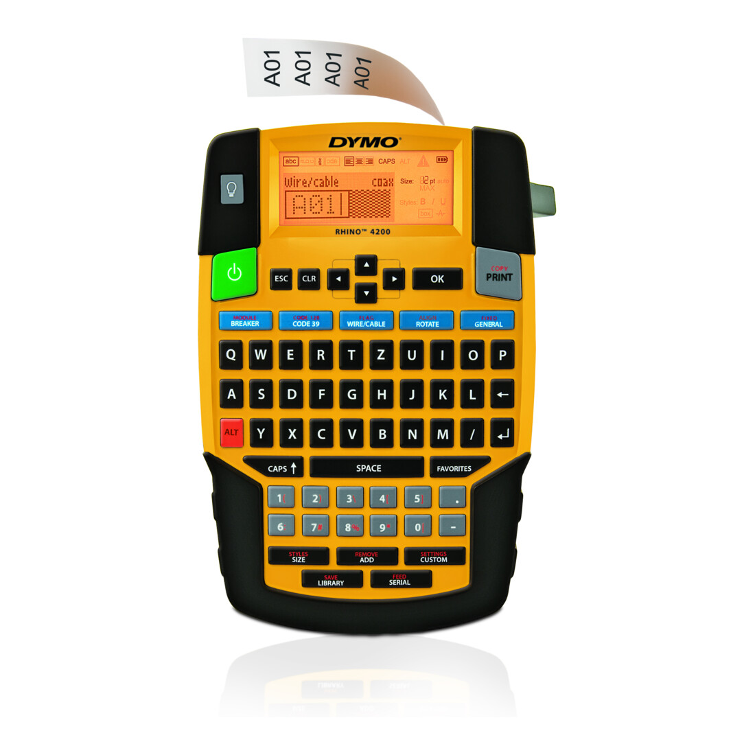 DYMO Rhino™ 4200 mit QWERTZ Tastatur