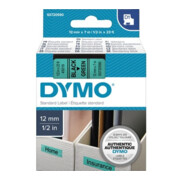 DYMO Schriftbandkassette D1 S0720590 12mmx7m sw auf gn
