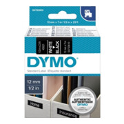 DYMO Schriftbandkassette D1 S0720610 12mmx7m ws auf sw