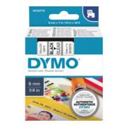 DYMO Schriftbandkassette D1 S0720770 6mmx7m sw auf tr