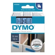 DYMO Schrijflint Cassette D1 S0720560 12mmx7m bw op bl