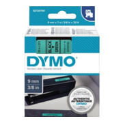 DYMO tape cassette D1 S0720740 9mmx7m zwart op groen