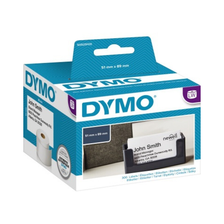 DYMO Visitenkartenetikett S0929100 89x51mm weiß 300 St./Pack.