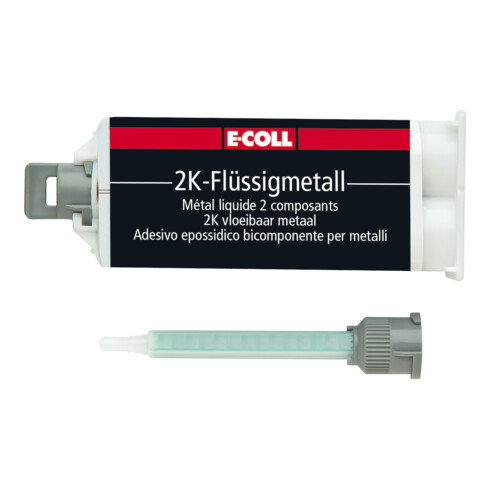 E-COLL 2K-Flüssigmetall 50g Doppelkammerkartusche