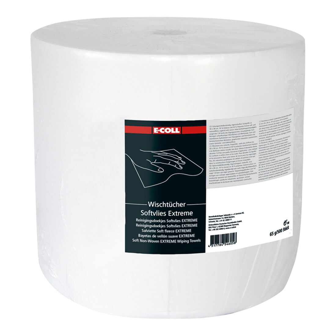 E-COLL Chiffon non tissé doux Extreme 500 feuilles 30x38 mm blanc