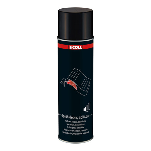 E-COLL Colle en spray, détachable 500 ml transparent