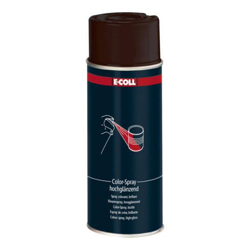 E-COLL Color-Spray, brillant 400ml chocolat foncé