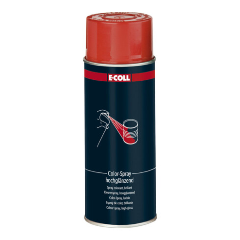 E-COLL Color-Spray, brillant 400ml rouge feu