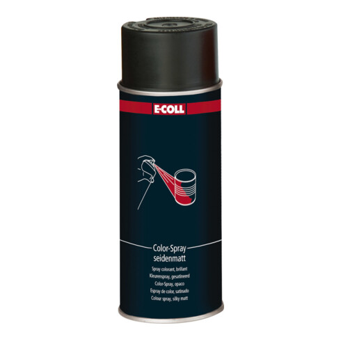 E-COLL Color-Spray satiné 400ml noir profond