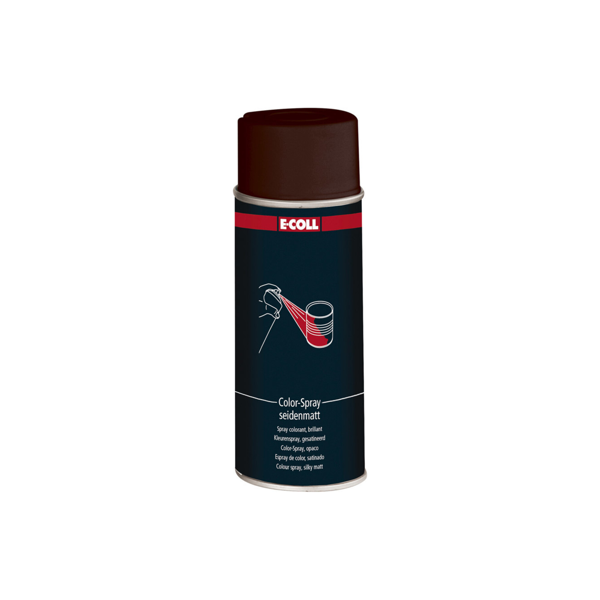 E-COLL Color-Spray seidenmatt 400ml schokobraun
